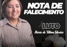 Câmara de Vereadores de Caetité emite Nota de Pesar pela morte da ex-vice-prefeita Dra. Fátima