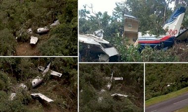 LEM: Família sobrevive após avião cair em aeródromo de ex-piloto Nelson Piquet