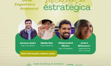 Palestra em celebração ao Dia do Engenheiro Ambiental tem apoio do Crea-BA