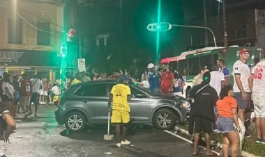 Cinco torcedores são atropelados perto da Fonte Nova após BaVi