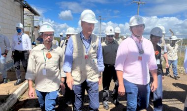 Comitiva formada por GSI, ENBPar, BNDES e Amazul visita instalações da unidade da INB Caetité/BA