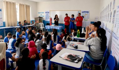 BAMIN promove campanha de prevenção de queimadas em escolas de Santa Luzia e Guirapá
