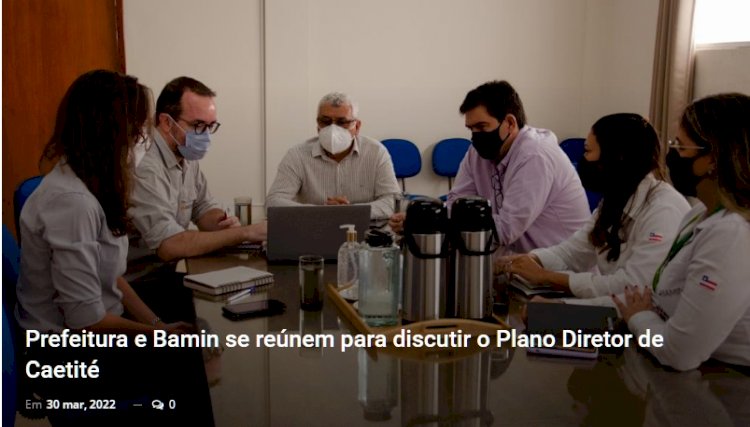 Prefeitura e Bamin se reúnem para discutir o Plano Diretor de Caetité