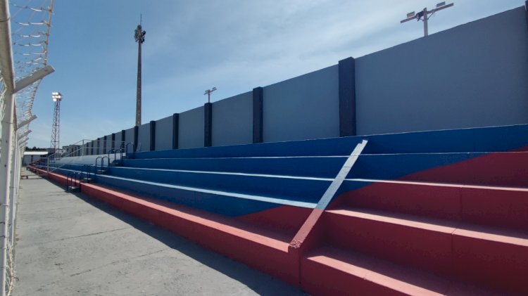 Estádio 2 de Julho pronto para a estreia do Flamengo de Guanambi no Campeonato Baiano