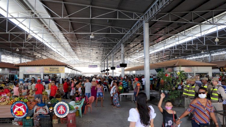 PMBA REFORÇA A SEGURANÇA NO MERCADO MUNICIPAL