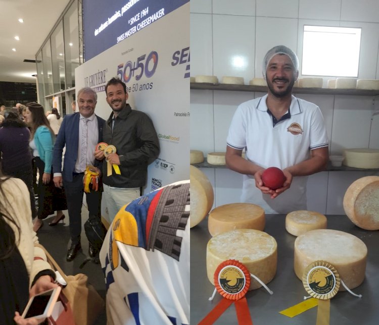 Produtor de queijo caetiteense recebe medalhas de ouro e bronze no Concurso Mundial de Queijos