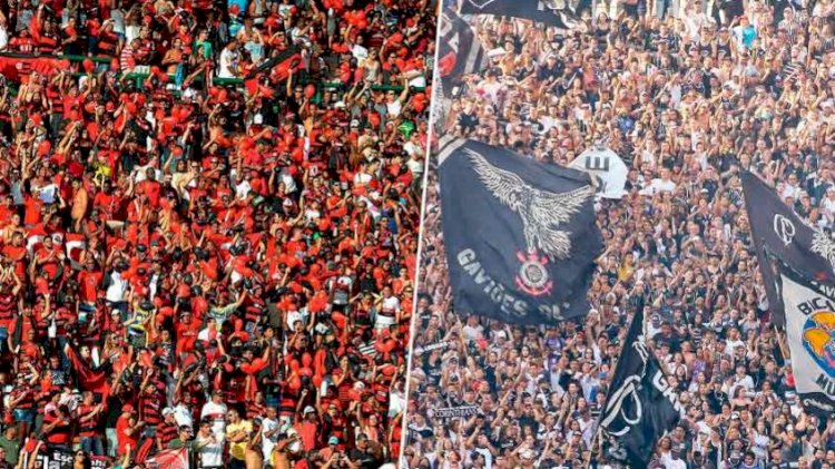Torcidas de Flamengo e Corinthians mobilizam maior decisão da história da Copa do Brasil