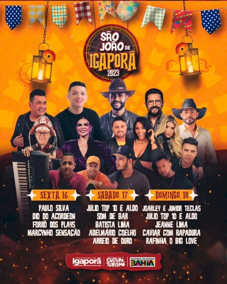 Confira a programação do São João de Igaporã