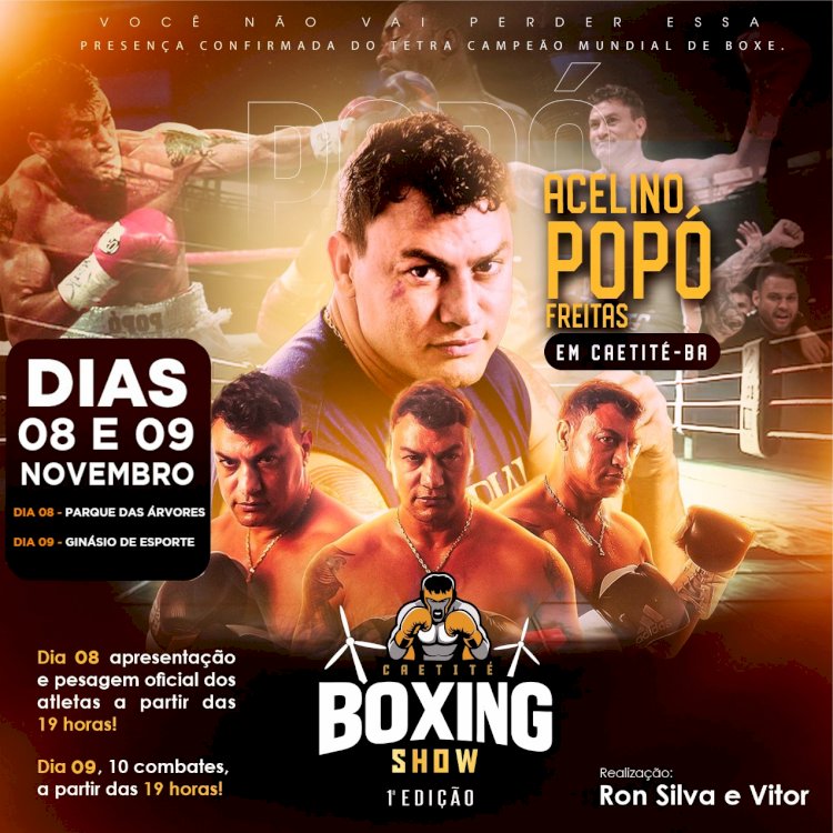 1ª Edição do Caetité Boxing Show acontece nos dias 8 e 9 de novembro