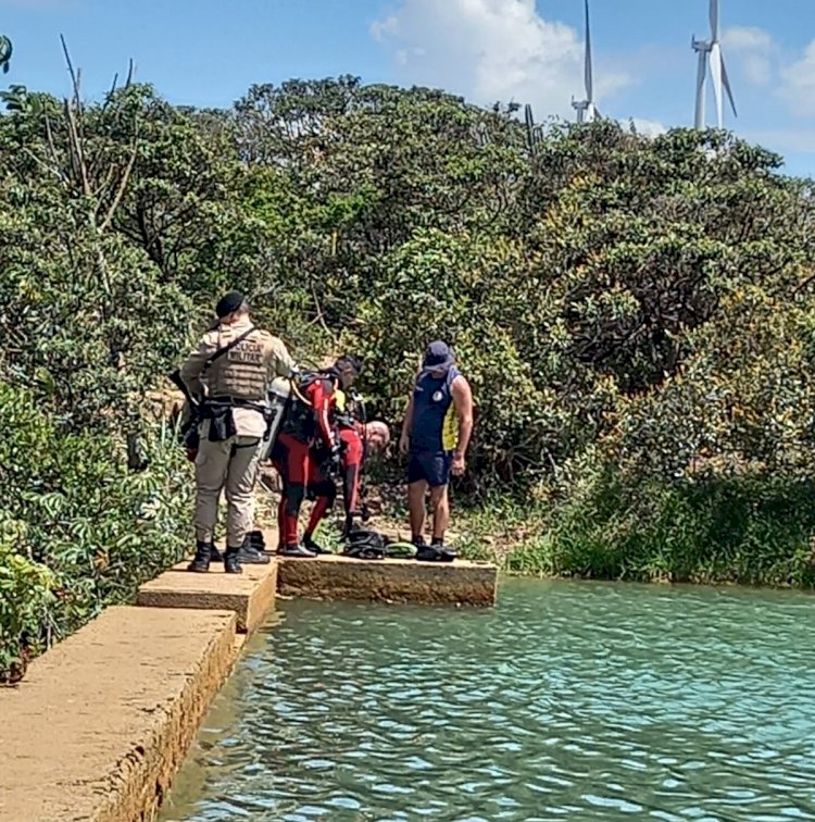 Corpo de jovem desaparecido em afogamento na Lagoa da Passagem da Pedra é encontrado por bombeiros