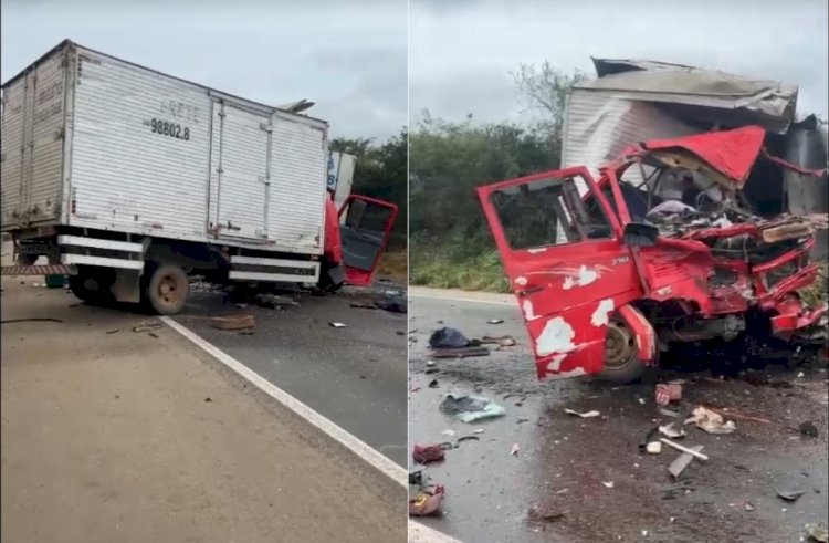 Acidente com caminhão e carreta deixa quatro mortos na BR 242