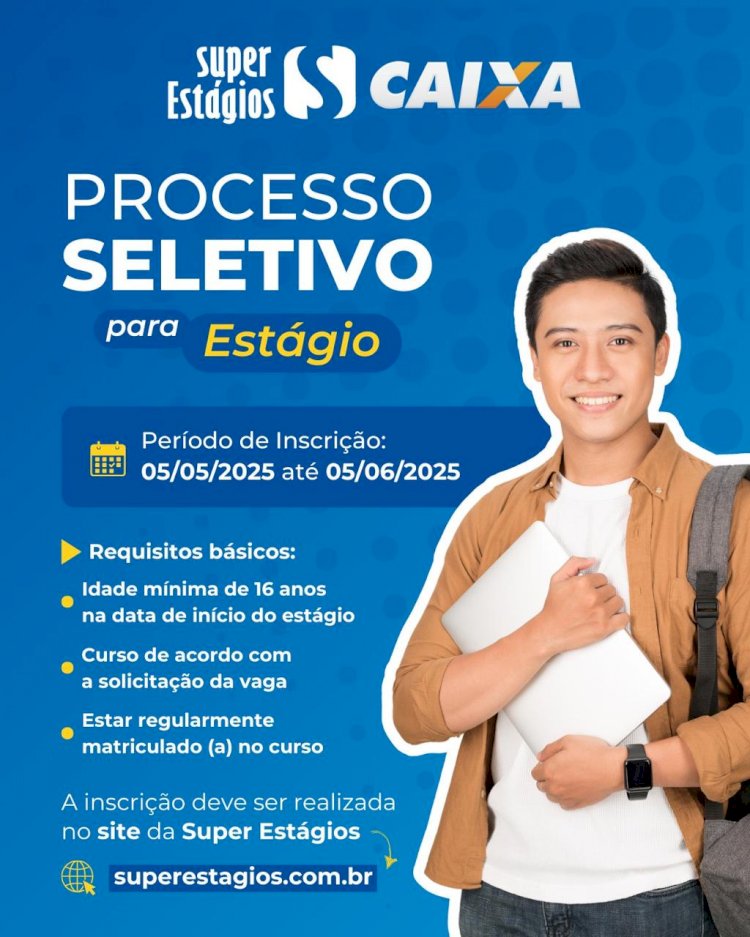 CAIXA abre mais de 3 mil vagas de estágio com inscrições gratuitas em todo o país