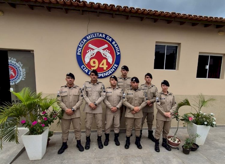 94ª CIPM/CAETITÉ: PMs recém-formados  passam a integrar quadro efetivo da Unidade